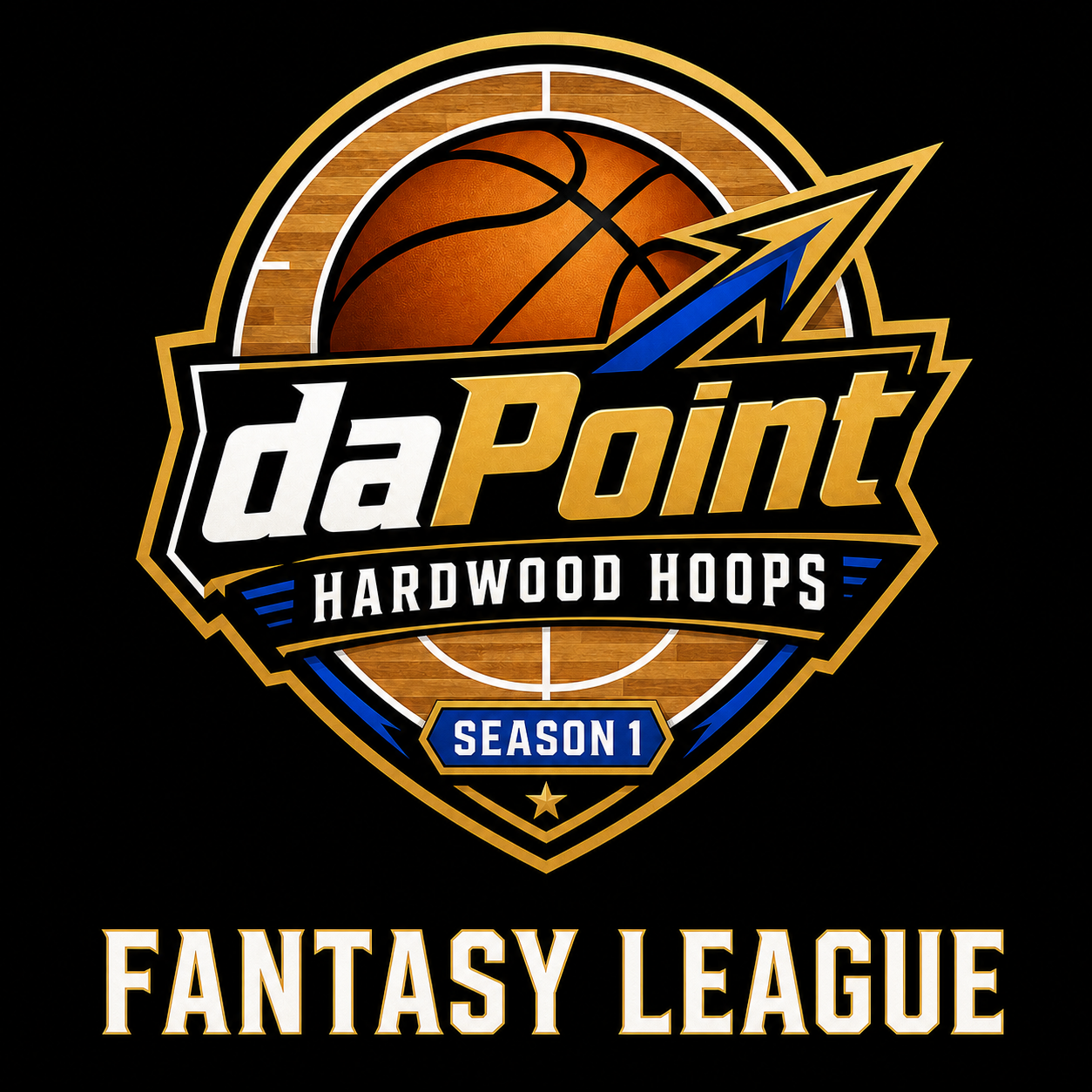 daPoint Hardwood Hoops Fantasy League Season 1 logo